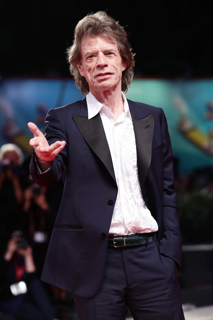 Mick Jagger VENICE, ITALY - SEPTEMBER 07: Mick Jagger walks the red carpet ahead of the