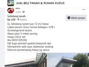 Gaess, Beli Tanah di Kudus Ini Bisa Sekalian Dapat Istri Lho