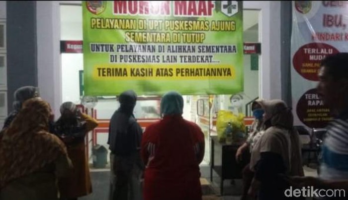 Puskesmas Kecamatan Ajung ditutup sementara