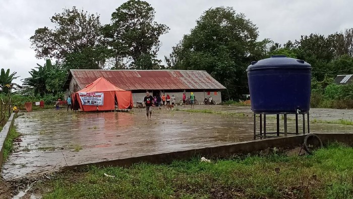 Suasana lokasi pengungsian banjir Konawe (dok. BNPB).