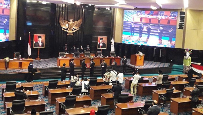 DPRD DKI gelar paripurna penyampaian LPJ APBD 2019 (Foto: Ilman/detikcom)
