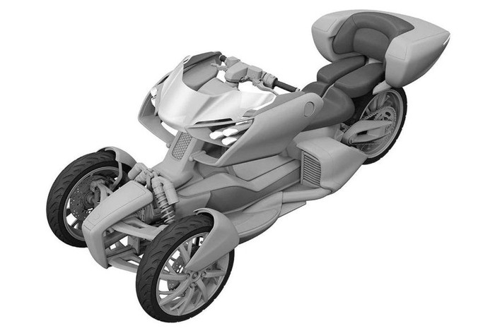 Motor Konsep Yamaha 3 roda Hybrid