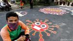 Mural Waspada Virus Corona Hiasi Jalan di Solo