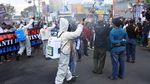 Nekat Unjuk Rasa, Demonstran di Jember Disemprot Disinfektan