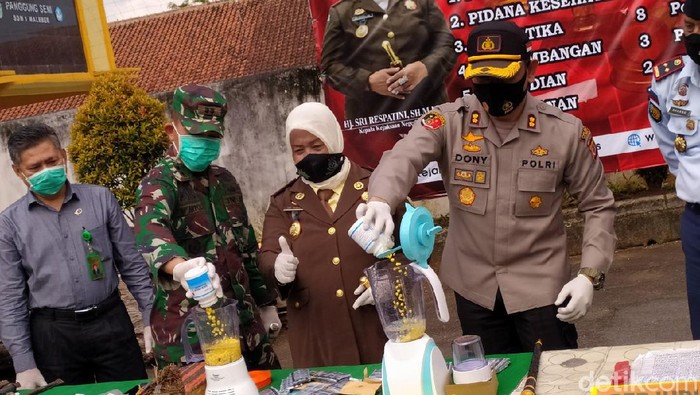 Pemusnahan barang bukti oleh Kejari Ciamis
