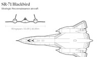SR-71 Blackbird dibuat oleh Lockheed. Pesawat ini dirancang secara rahasia pada akhir 1950-an.