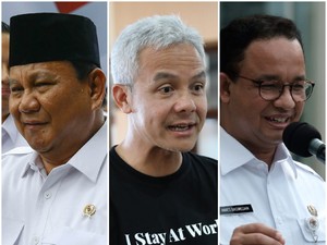 Survei Head to Head Capres: Ganjar Kalah dari Prabowo, Menang Lawan Anies