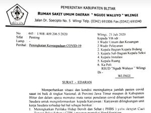 14 Nakes Positif COVID-19, RSUD Ngudi Waluyo Blitar Tutup Instalasi Bedah