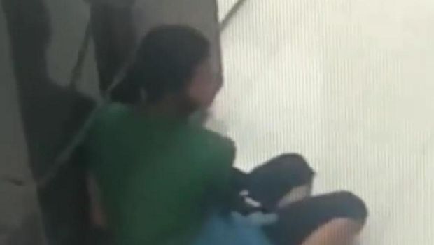 Screenshot video viral pencurian kotak infak di Medan