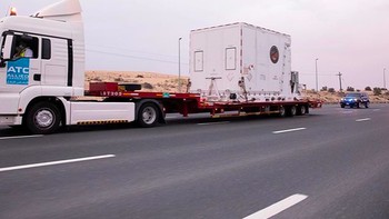 Ini adalah pada saat wahana Probe dibawa menuju bandara untuk diterbangkan dari Uni Emirat Arab ke Jepang. Foto: Instagram