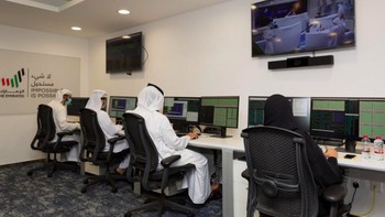 Suasana di Mohammed Bin Rashid Space Centre (MBRSC), pusat penelitian antariksa Uni Emirat Arab yang berlokasi di Dubai, jelang peluncuran wahana bernama Hope menuju Mars yang dilesatkan oleh roket di Jepang. Foto: Instagram