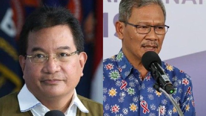 Wiku Adisasmito dan Achmad Yurianto (dok BNPB, kolase foto)