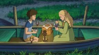 Di film When Marnie Was There adegan yang paling terkenal ketika karakter Marnie dan Anna di kapal kayu. Di sana mereka menyantap cookies yang terlihat enak. Foto: Studio Ghibli