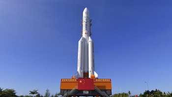 Misi perjalanan China ini bernama Tianwen-1 (Pertanyaan ke Surga) - sebuah penggalan puisi klasik tentang kosmos. AP Photo/Zhang Gaoxiang.