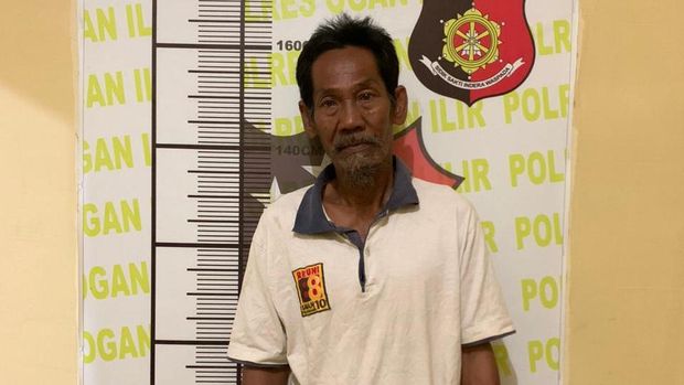 Bakar (60) yang ditangkap karena diduga memperkosa wanita di Sumsel (dok. Istiimewa)