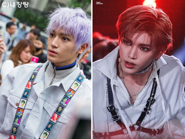 Dalam beragam foto fansite, wajah tampan Taeyong NCT terlihat semakin tajam dan estetik. Bisa dilihat bahwa gambar wajahnya yang telah diedit tidak berbeda dari tampilan kehidupan nyata namun memang lebih natural. Foto: Dok. Fansite