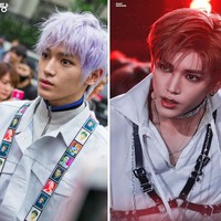 Dalam beragam foto fansite, wajah tampan Taeyong NCT terlihat semakin tajam dan estetik. Bisa dilihat bahwa gambar wajahnya yang telah diedit tidak berbeda dari tampilan kehidupan nyata namun memang lebih natural. Foto: Dok. Fansite