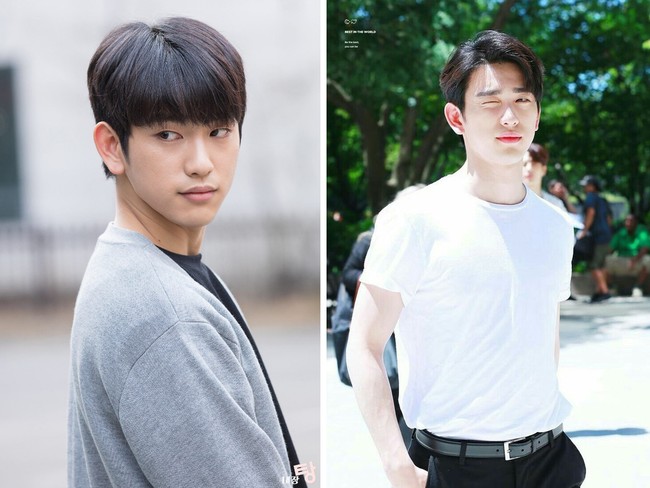 Jinyoung GOT7 selalu terlihat tampan di berbagai foto pemotretan. Bagaimana dalam foto tanpa edit ini? Foto: Dok. Fansite