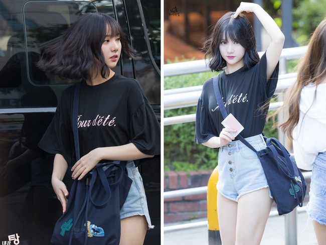 Eunha GFRIEND datang ke sebuah acara dengan makeup minim dibanding ketika ia tampil di panggung. Begini perbedaaan penampilan dalam foto diedit dan tidak diedit. Foto: Dok. Fansite