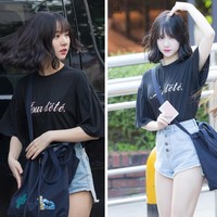 Eunha GFRIEND datang ke sebuah acara dengan makeup minim dibanding ketika ia tampil di panggung. Begini perbedaaan penampilan dalam foto diedit dan tidak diedit. Foto: Dok. Fansite