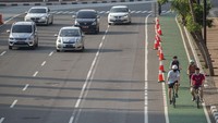 Bagian dari operasi Patuh Jaya 2020 ini kita akan melakukan peneguran kepada para pesepeda yang tidak tertib atau mengganggu arus lalu lintas, kata Sambodo di Polda Metro Jaya, Jakarta Selatan, Kamis (23/7/2020). ANTARA FOTO/Aditya Pradana Putra.