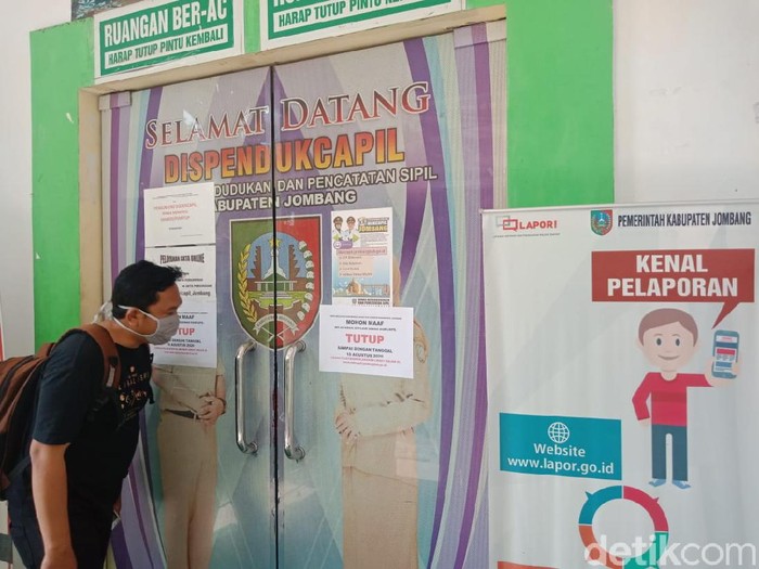 kantor dispendukcapil jombang tutup