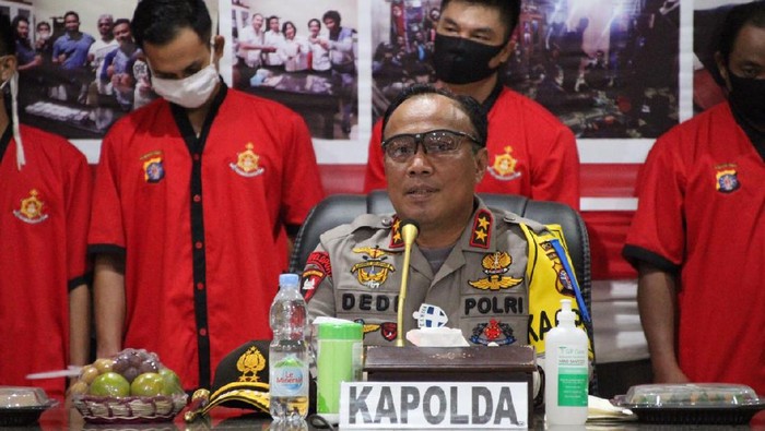 Kapolda Kalteng Irjen Dedi Prasetyo saat merilis penangkapan 58 tersangka narkoba, hasil operasi selama 3 pekan