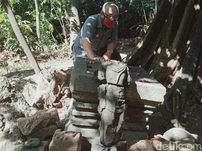 Arca Siwa di situs Mbah Gempur, Klaten, Jumat (24/4/2020).