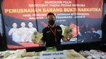 Bareskrim Polri Musnahkan Barang Bukti Narkoba