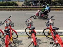 Asyik... Layanan Bike Sharing Hadir di Bundaran HI