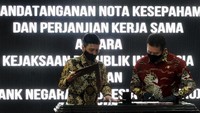 Kerja sama tersebut dalam hal penegakan hukum serta pengamanan pembangunan strategis dan aset.