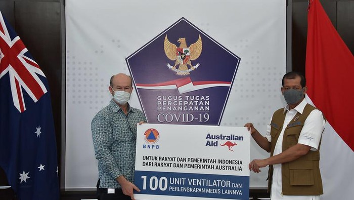 Duta Besar Quinlan dan Ketua Satgas COVID-19 Doni Monardo (Dok. Kedutaan Australia)
