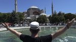 Momen Salat Jumat Perdana di Hagia Sophia