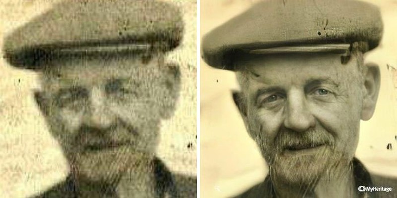 MyHeritage foto blur