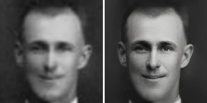 MyHeritage foto blur