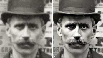 Dan hasilnya pun tampak luar biasa untuk memulihkan foto-foto bersejarah yang hitam putih dan juga buram. (Foto: MyHeritage)
