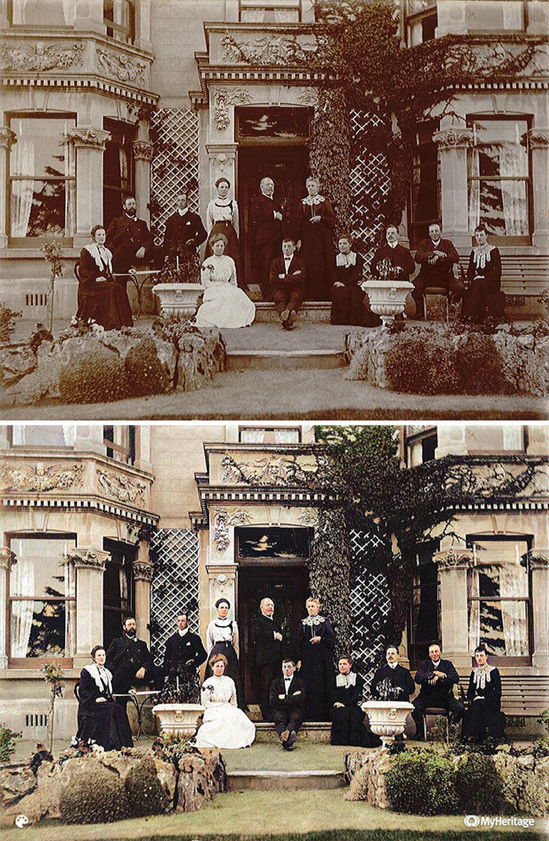 MyHeritage foto blur