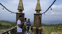 Pondok Cai Pinus yang terletak di kaki Gunung Ciremai ini sangat cocok dikunjungi bagi para pecinta swafoto karena memiliki banyak spot foto dengan view pemandangan yang sangat indah. (Bima Bagaskara/detikTravel)