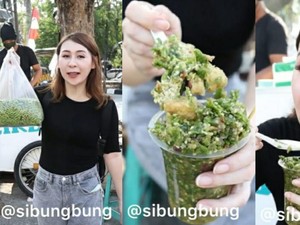 Huah! Wanita Ini Berani Makan Tahu Gejrot 130 Cabe