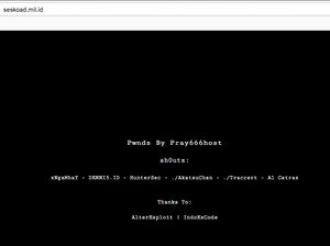 Website Seskoad Diduga Punya Celah Keamanan yang Ditembus Hacker