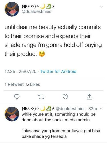 Brand kosmetik lokal Dear Me Beauty diancam diboikot.