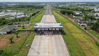 Begini penampakan gerbang tol Palembang-Indralaya.