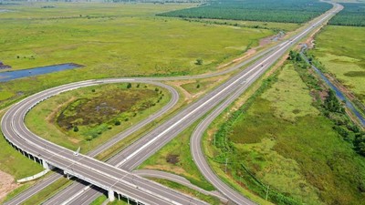 Dibangun di Atas Rawa, Ini Tol Palembang-Indralaya
