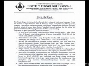 Heboh Video Hoaks Ritual Sekte Pemuja Setan di Itenas Bandung