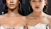 Gayanya menirukan penampilan Rihanna ini banyak ditanggapi netizen. Pasalnya untuk topi, ia menggunakan panci yang biasa dipakai untuk memasak. Sekilas penampilannya tak jauh berbeda. Foto: Instargram @rileydiary