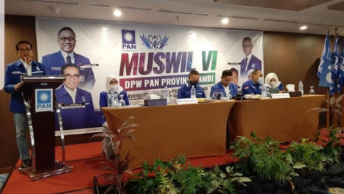 Ketua DPW PAN Jambi terpilih, A Bakri, Minggu (26/7/2020).
