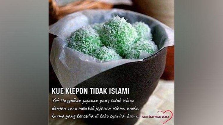 Klepon kurang islami ramai dibicarakan setelah adanya sebuah foto yang beredar. Berikut ini deretan meme klepon yang mendadak naik karena kehebohan kemarin.