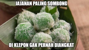Jajanan ini bukannya kurang Islami, tapi sombong karena diklepon nggak diangkat-angkat. Foto: Internet