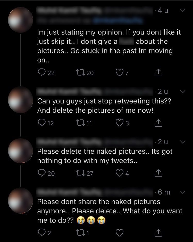 Hasil tangkapan layar dari postingan sang pria.