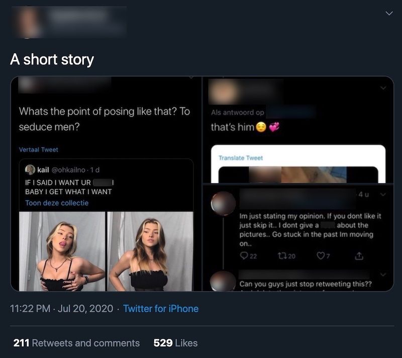 Hasil tangkapan layar dari postingan sang pria.